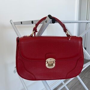 Pierre Cardin Leather Red Handbag